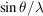 [\sin\theta/\lambda]