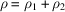 [\rho = \rho_1+\rho_2]