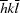 [{\overline h}k{\overline l}]