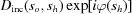 [ {D_{\rm inc}}({s_o},{s_h})\exp [i\varphi ({s_h})]]