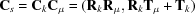 [{{\bf{C}}_s} = {{\bf{C}}_k}{{\bf{C}}_\mu } = ({{\bf{R}}_k}{{\bf{R}}_\mu },{{\bf{R}}_k}{{\bf{T}}_\mu } + {{\bf{T}}_k})]