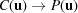 [C({\bf{u}}) \to P({\bf{u}})]