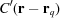 [C'({\bf{r}} - {{\bf{r}}_q})]