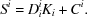 [S^i = D^i_i K_i + C^i.]