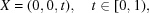 [X = (0,0,t),\quad t \in [0,1),]