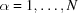 [\alpha = 1, \ldots, N]