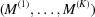 [(M^{(1)}, \ldots, M^{(K)})]