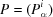 [P = (P_\alpha^i)]