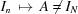 [I_n \,\mapsto\, A \ne I_N]