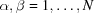 [\alpha,\beta = 1,\ldots, N]