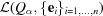 [{\cal L}(Q_\alpha,\{ {\bf e}_i\}_{i = 1,\ldots, n})]