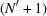 [(N^\prime + 1)]