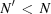 [N^\prime \,\lt\, N]