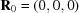 [{{\bf{R}}_0} = ({0,0,0})]