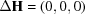 [\Delta {\bf{H}} = ({0,0,0} )]
