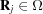 [{{\bf{R}}_j} \in \Omega]