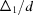 [{\Delta _1}/d]