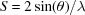 [S = 2\sin (\theta )/\lambda ]