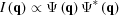 [I\left({\bf{q}} \right) \propto \Psi \left({\bf{q}} \right){\Psi ^ * }\left({\bf{q}} \right)]