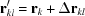 [{\bf r}'_{kl} = {{\bf{r}}_k} + \Delta {{\bf{r}}_{kl}}]