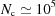 [{N_{\rm c}} \simeq {10^5}]
