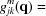[g_{jk}^m({\bf{q}} ) =]