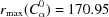 [r_{\max}(C_\alpha^0) = 170.95]