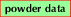 powder data