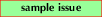 Sample issue