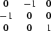 [\matrix {0 & -1 & 0 \cr -1 & 0 & 0 \cr 0 &0 &1}]