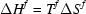 [\Delta H^f = T^f \Delta S^{\,f}]