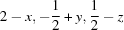 [2 - x, -{1\over 2} + y, {1\over 2} - z]