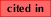 cited in