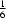 { 1 \over 6}