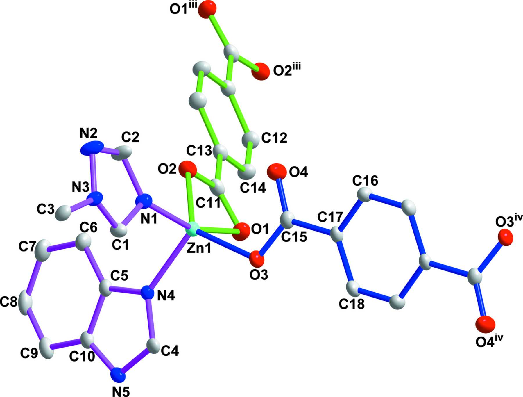 Iucr A New Three Dimensional Zinc Ii Coordination Polymer Involving