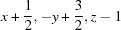 [x+{\script{1\over 2}}, -y+{\script{3\over 2}}, z-1]