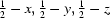 [{\script{1\over 2}}-x,{\script{1\over 2}}-y,{\script{1\over 2}}-z]