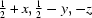 [{\script{1\over 2}}+x,{\script{1\over 2}}-y,-z]
