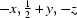[-x,{\script{1\over 2}}+y,-z]
