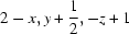 [2-x, y+{\script{1\over 2}}, -z+1]