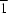 \\overline{1}