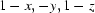 1-x, -y, 1-z