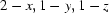 2-x, 1-y, 1-z
