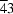 \overline{4}3