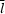\overline l