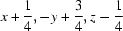 [x+{\script{1\over 4}}, -y+{\script{3\over 4}}, z-{\script{1\over 4}}]