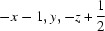 [-x-1, y, -z+{\script{1\over 2}}]