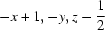 [-x+1, -y, z-{\script{1\over 2}}]