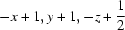 [-x+1, y+1, -z+{\script{1\over 2}}]