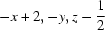 [-x+2, -y, z-{\script{1\over 2}}]